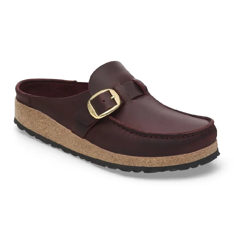 Buckley Unlined Moc-Toe Clog in Zinfandel