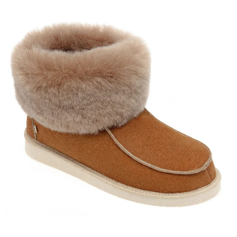 Aesop Sheepskin Slippers - Chestnut