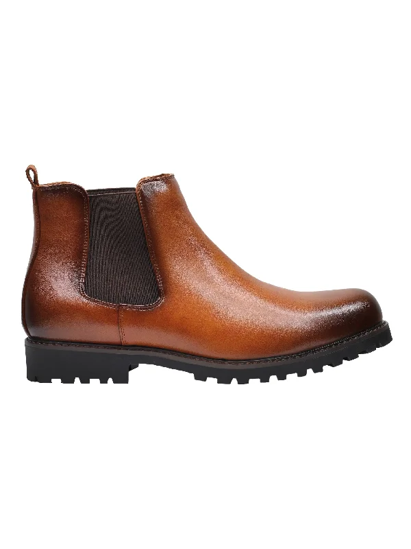 CHELSEA FAUX LEATHER BOOTS