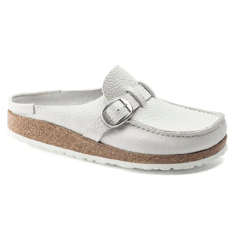 Buckley Unlined Moc-Toe Clog in White