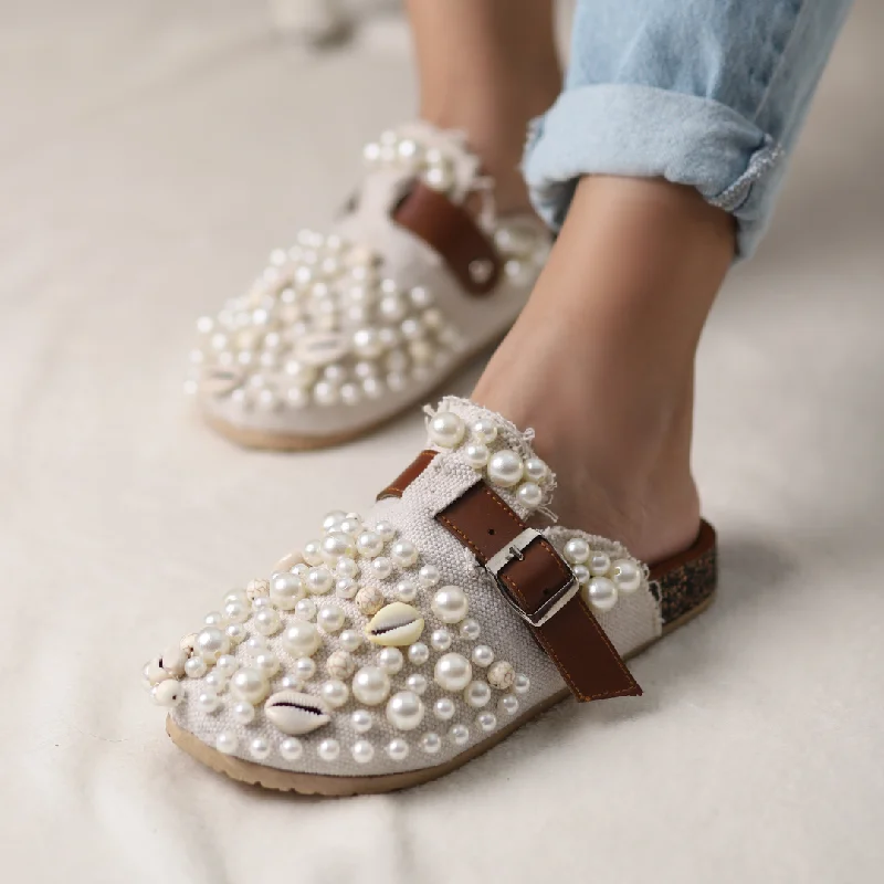 Ivory Pearl Clogs