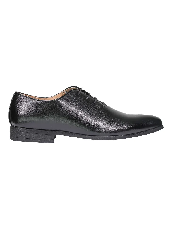 FAUX LEATHER UPPER WHOLECUT OXFORD SHOES