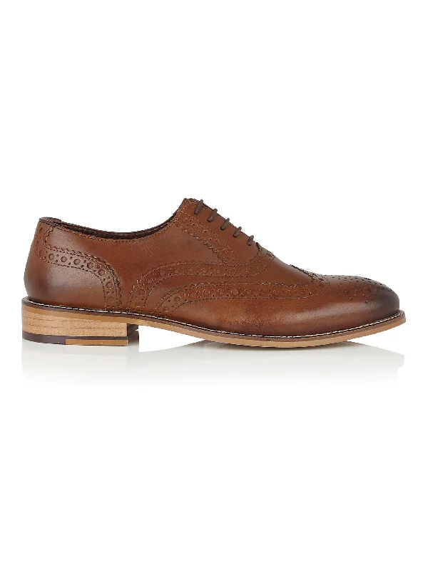 OXFORD BROGUES IN CHESTNUT