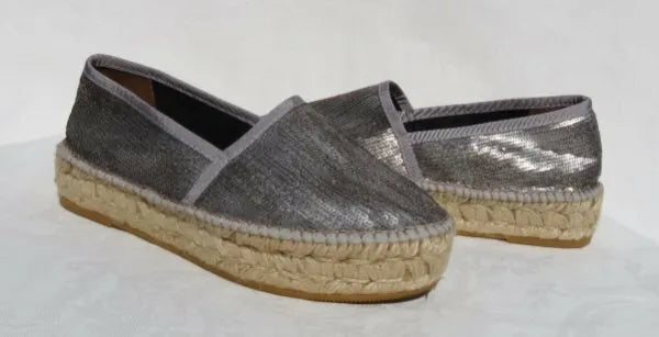 Pewter Vicky Espadrille Women's Stylish Slip On Shoes