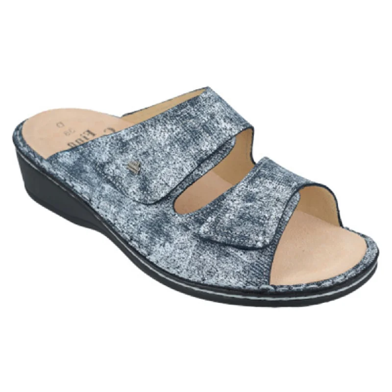 Finn Comfort Jamaika-S Marine Isotta Slide-On Sandal (Women's)