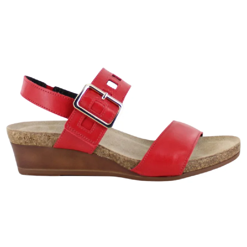 Naot Dynasty Kiss Red Wedge Sandal (Women's)