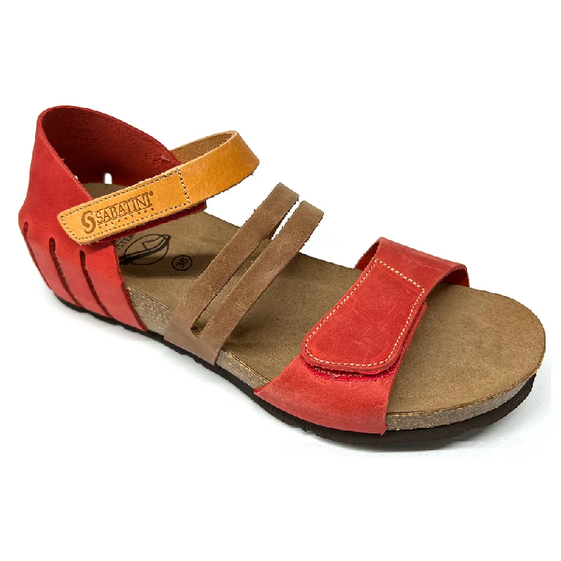 Sabatini Edie Rosso/Arancio Crazy Sandal (Women's)