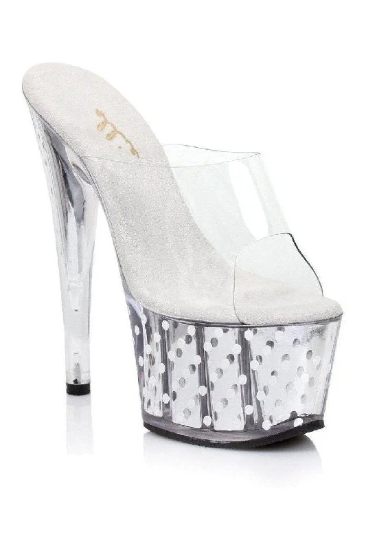 709-BRIELLE Platform Slide  | Clear Vinyl