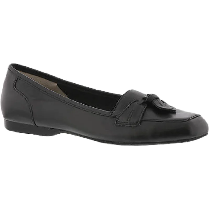 Array Womens Hamilton Leather Square Toe Ballet Flats