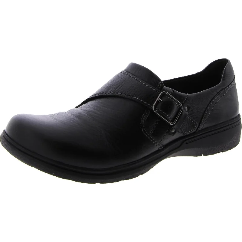 Clarks Womens Carleigh Jazz Leather Buckle Loafers