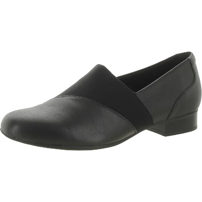 Clarks Womens Juliet Gem Leather Slip-On Loafers