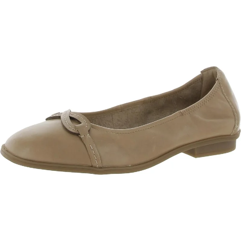 Clarks Womens Lyrical Rhyme Leather Slip On Ballet Flats