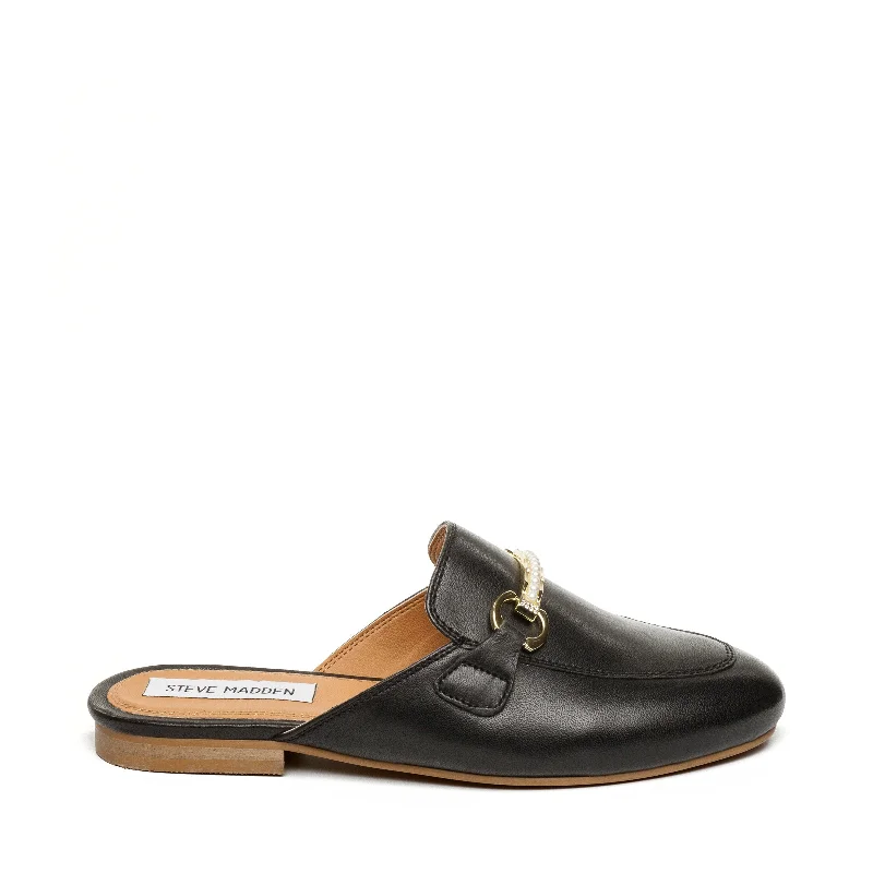 Cleodora Flat Shoe BLACK LEATHER