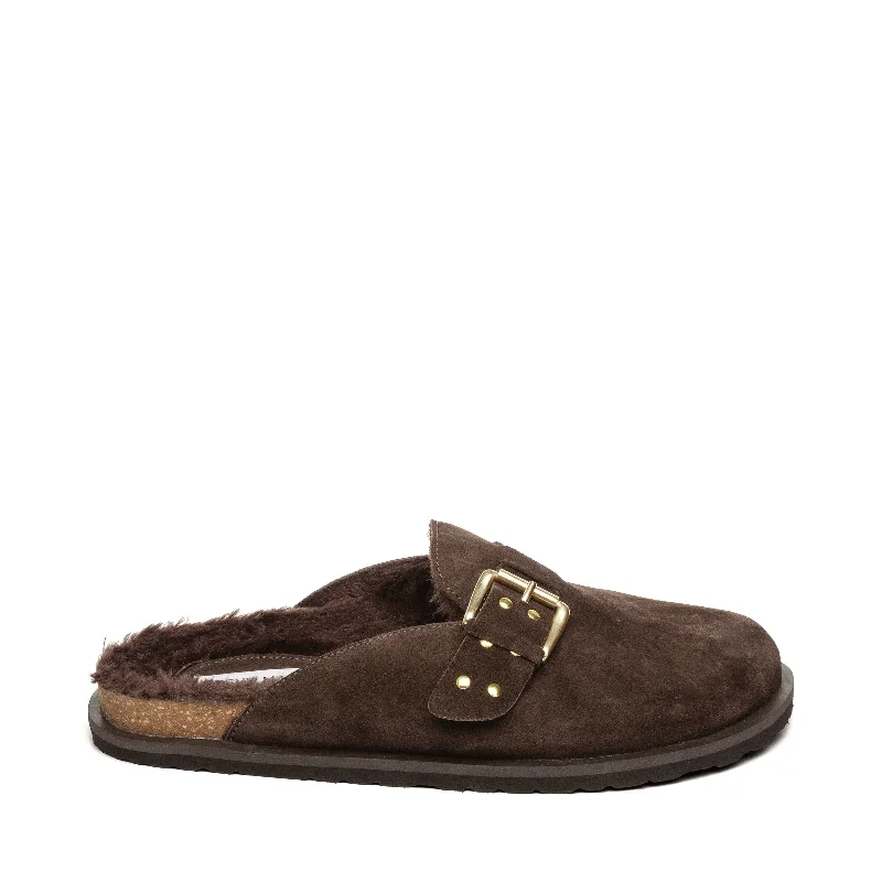 Evergreen Flat Shoe BROWN SUEDE