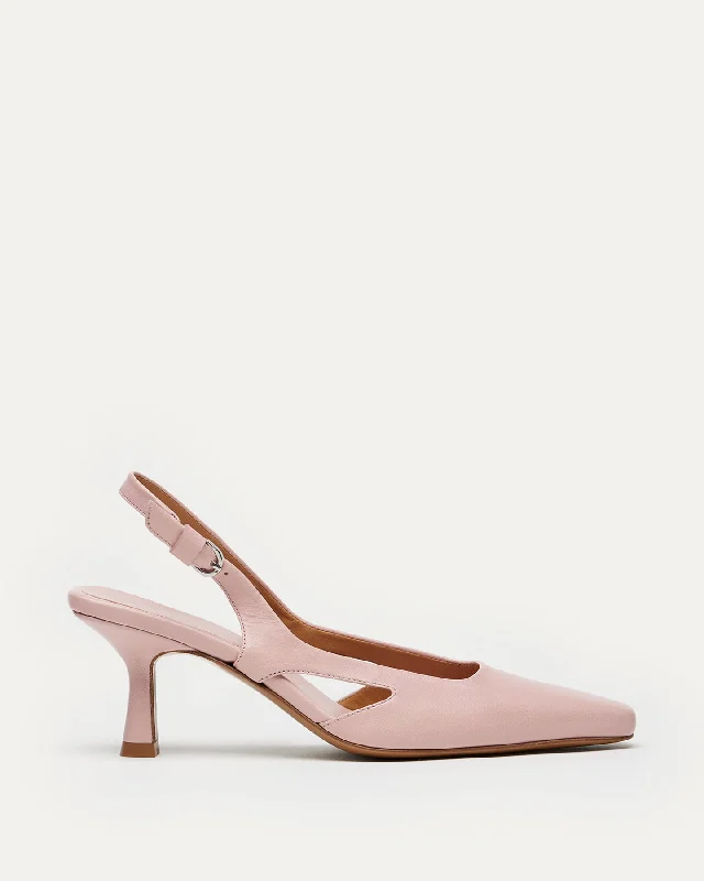 Holton Smooth Leather Slingback Heels