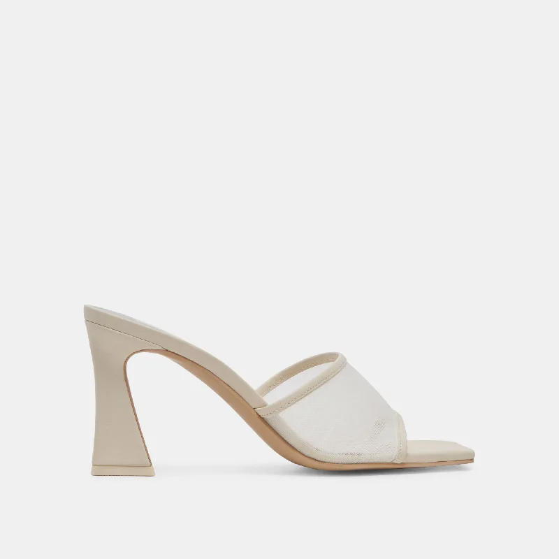 NARDA HEELS IVORY MESH