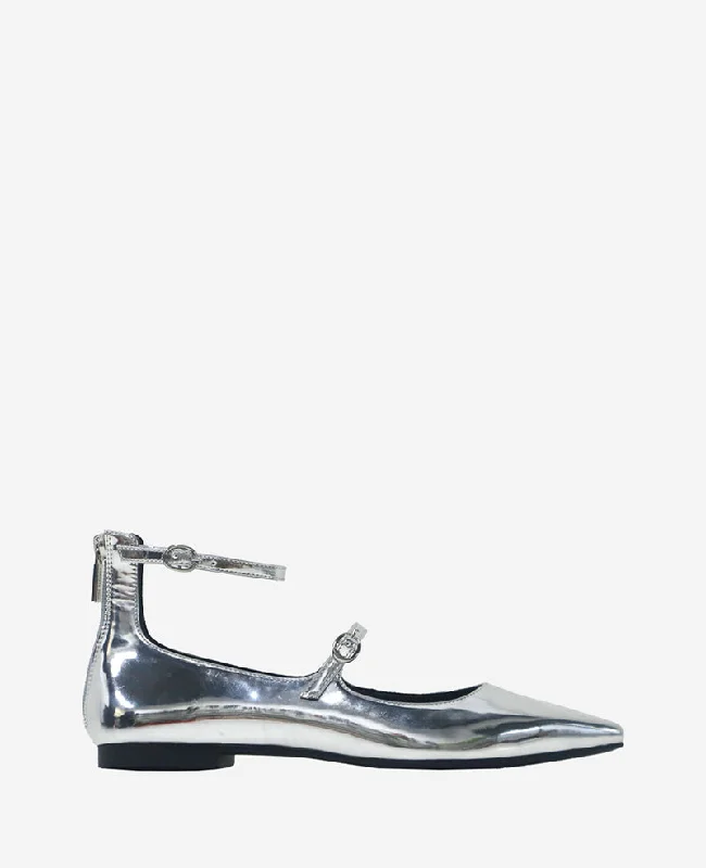 Nolita Metallic Ankle Strap Mary Jane Flat