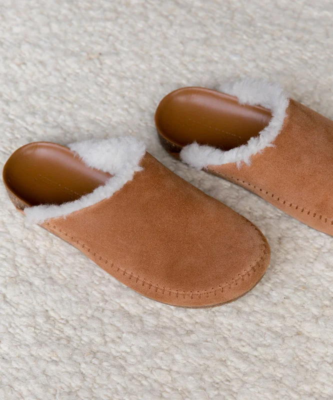 Shearling-Lined Moc Clog