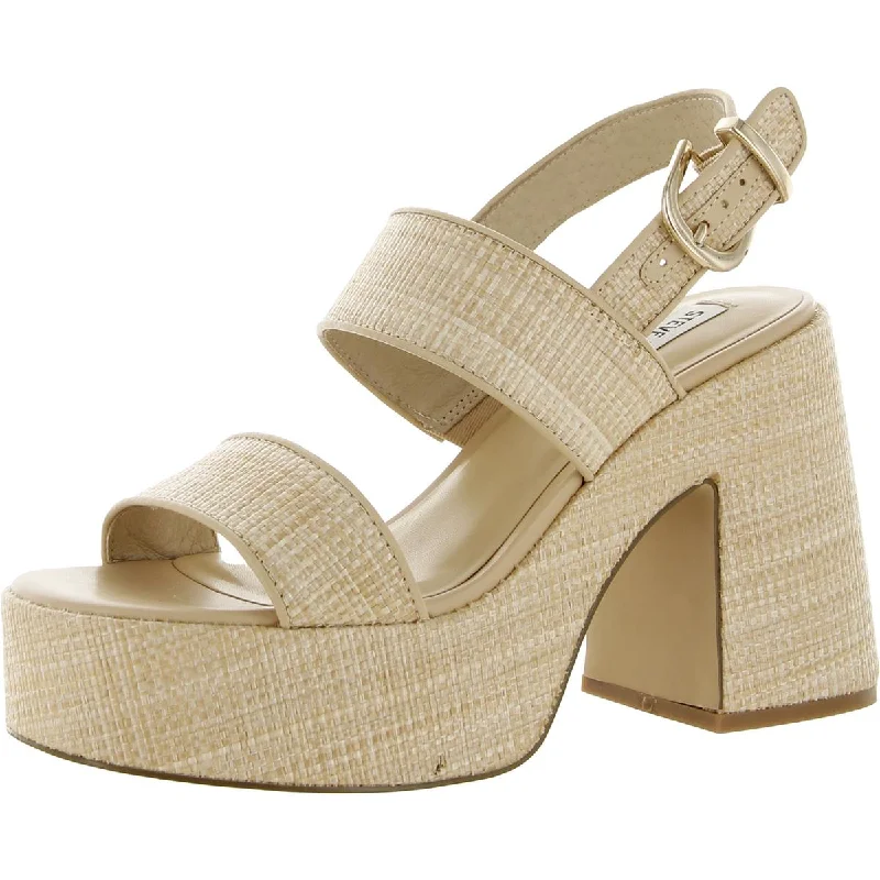 Steve Madden Womens Valory Wedge Platform Block Heels