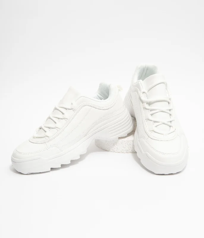 White Athletic Sneakers