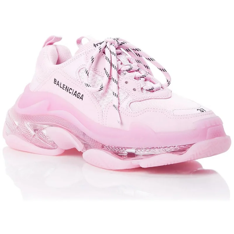 Balenciaga Womens Triple S Chunky Logo Casual and Fashion Sneakers