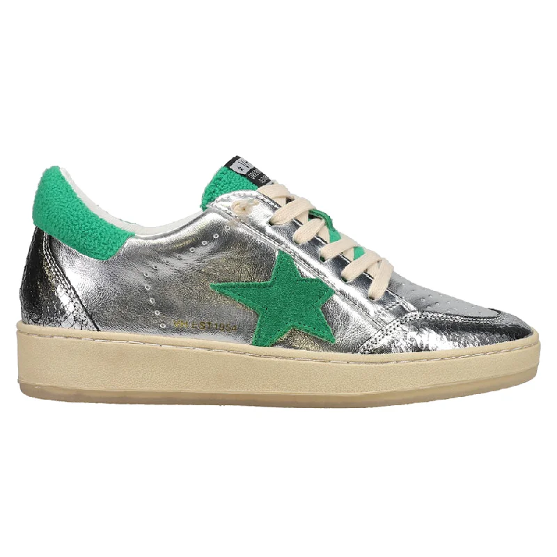 Denisse Metallic Lace Up Sneakers