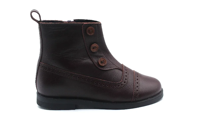 Don Louis Burgundy Button Bootie