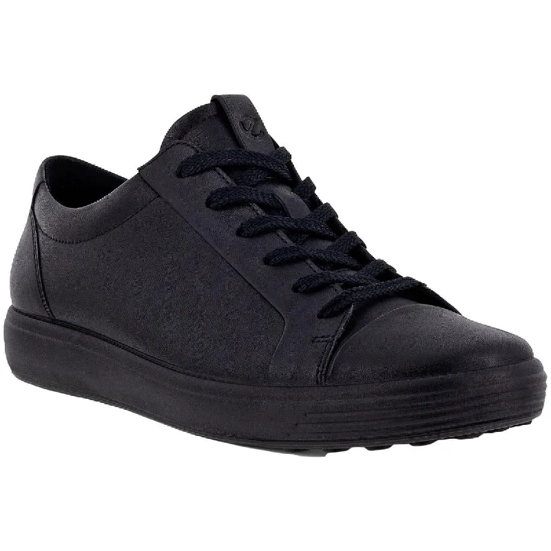 ECCO Womens Soft 7  Leather Lace Up Casual and Fashion Sneakers