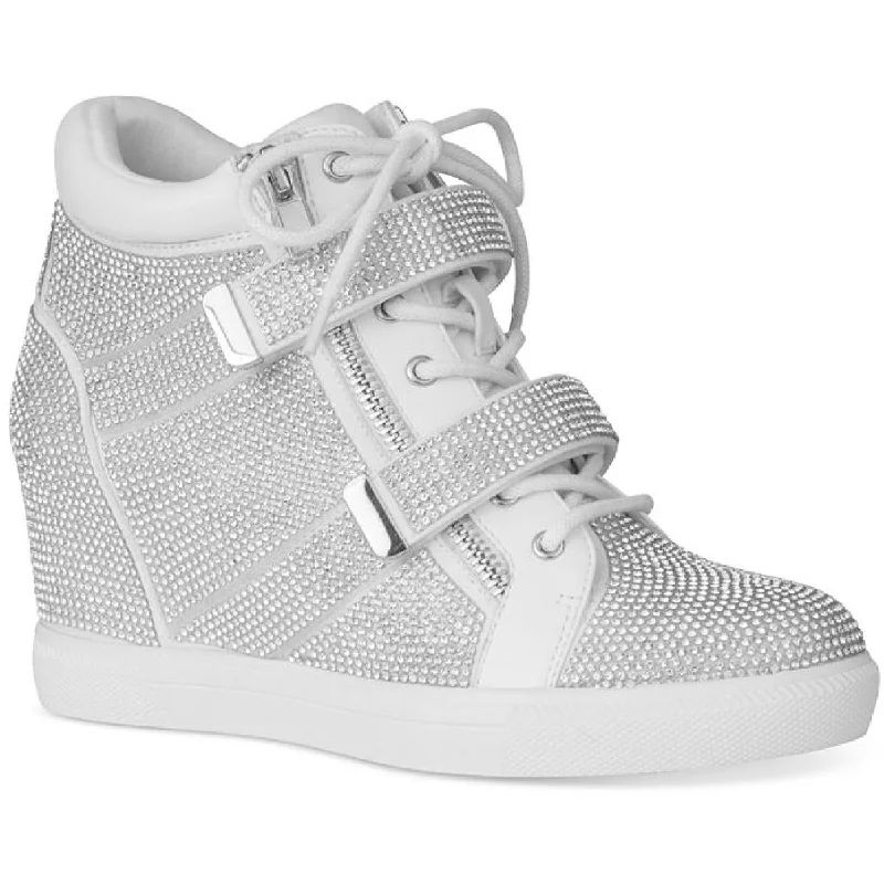 INC Womens Debby Rhinestone Casual and Fashion Sneakers