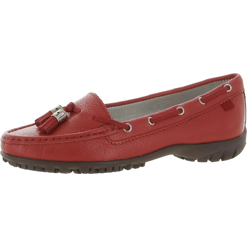 Marc Joseph Womens Spring St. Leather Slip-On Golf Shoes