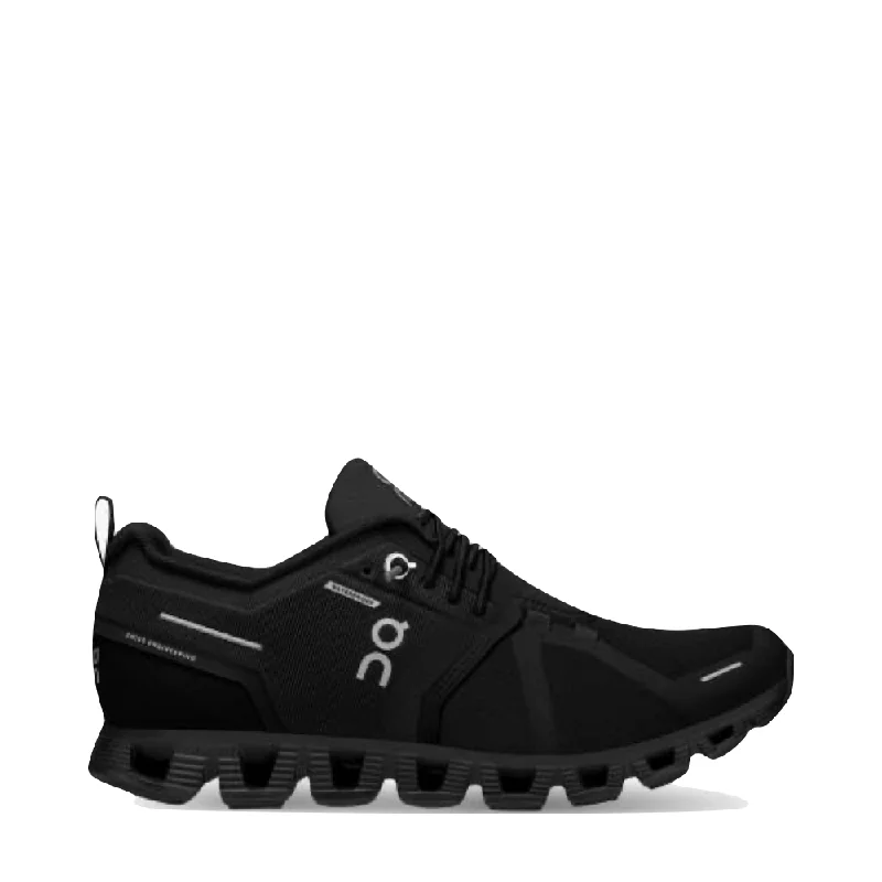 On Women's Cloud 5 Waterproof Sneaker in All Black