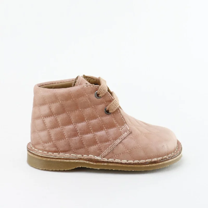 Papanatas Rosa Quilted Baby Bootie