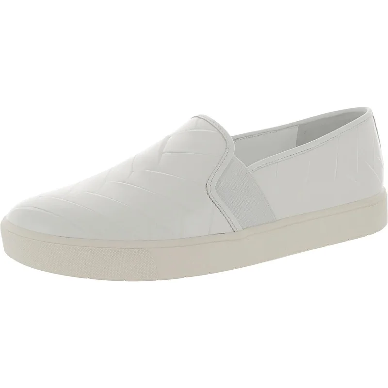 Vince Womens Faux Leather Slip On Casual And Fashion Sneakers