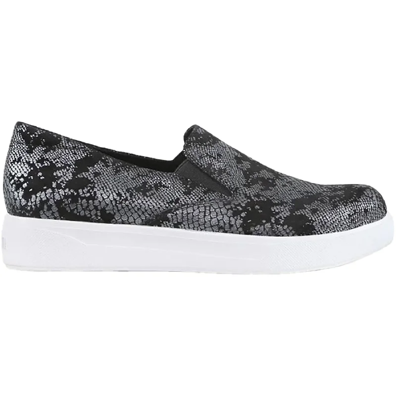 Women's Munro Lennox Black Snake Print Leather