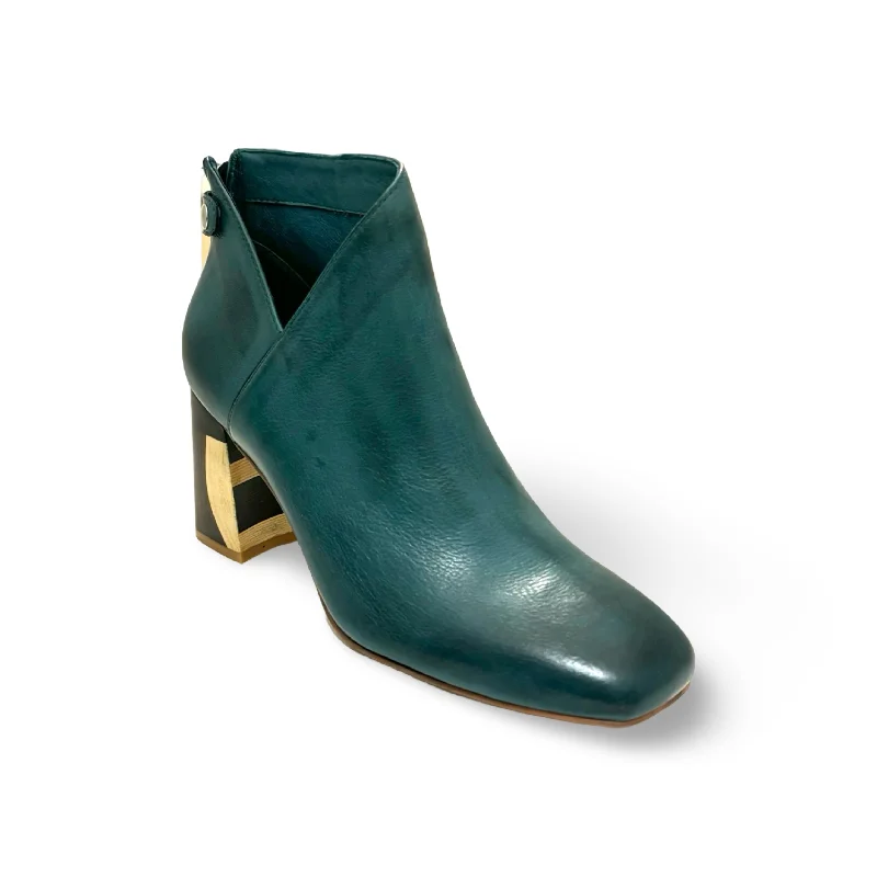 Yolly Blue Leather Boot